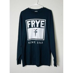 Frye Long Sleeve Graphic T-Shirt Since‎ 1863 Get Your Frye On! Men's Large Black